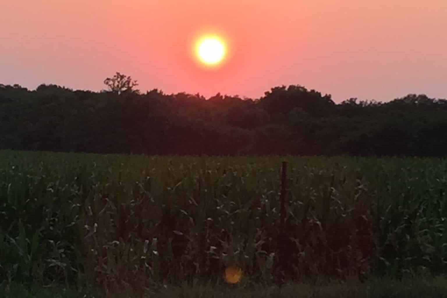 Sunset in Wabash, Indiana
